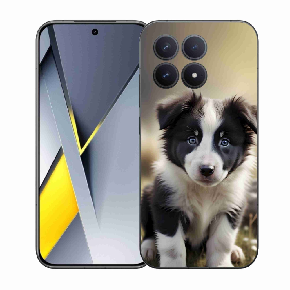 Gél borítás mmCase a Xiaomi Poco F8 Pro számára - aranyos border collie