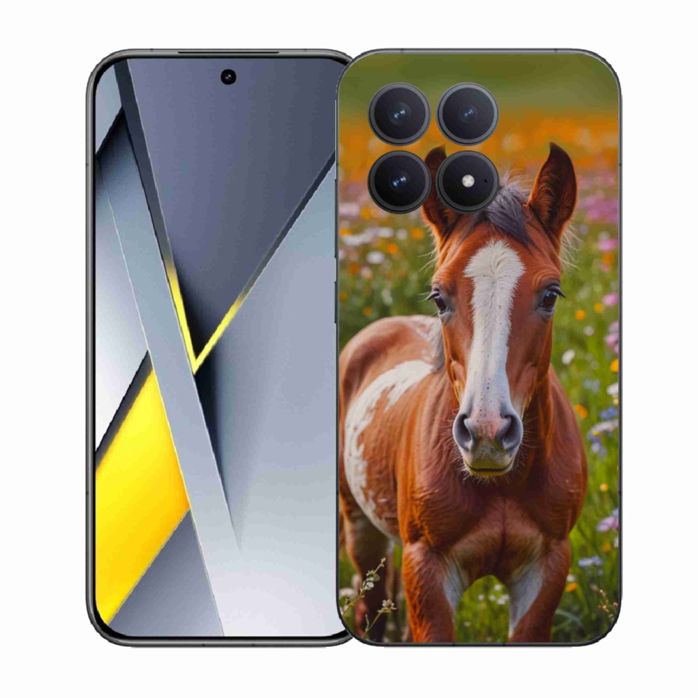 Gél borítás mmCase a Xiaomi Poco F8 Pro számára - aranyos csikó