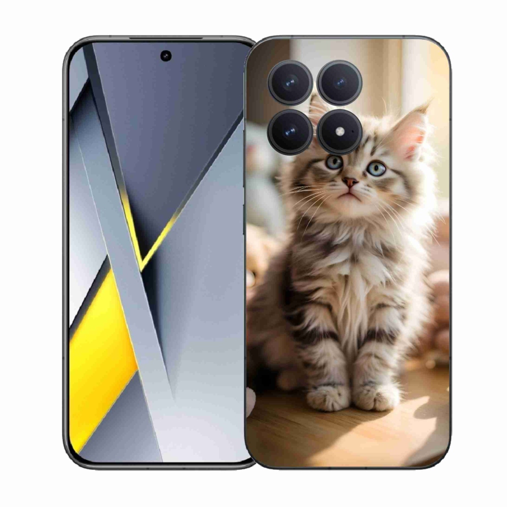 Gél borítás mmCase a Xiaomi Poco F8 Pro számára - aranyos cica 10