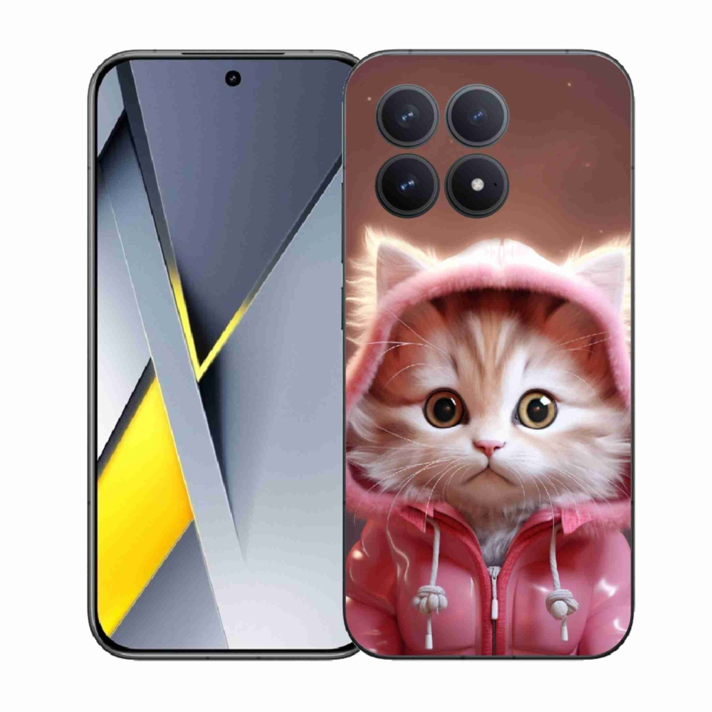 Gél borítás mmCase a Xiaomi Poco F8 Pro számára - aranyos cica 3