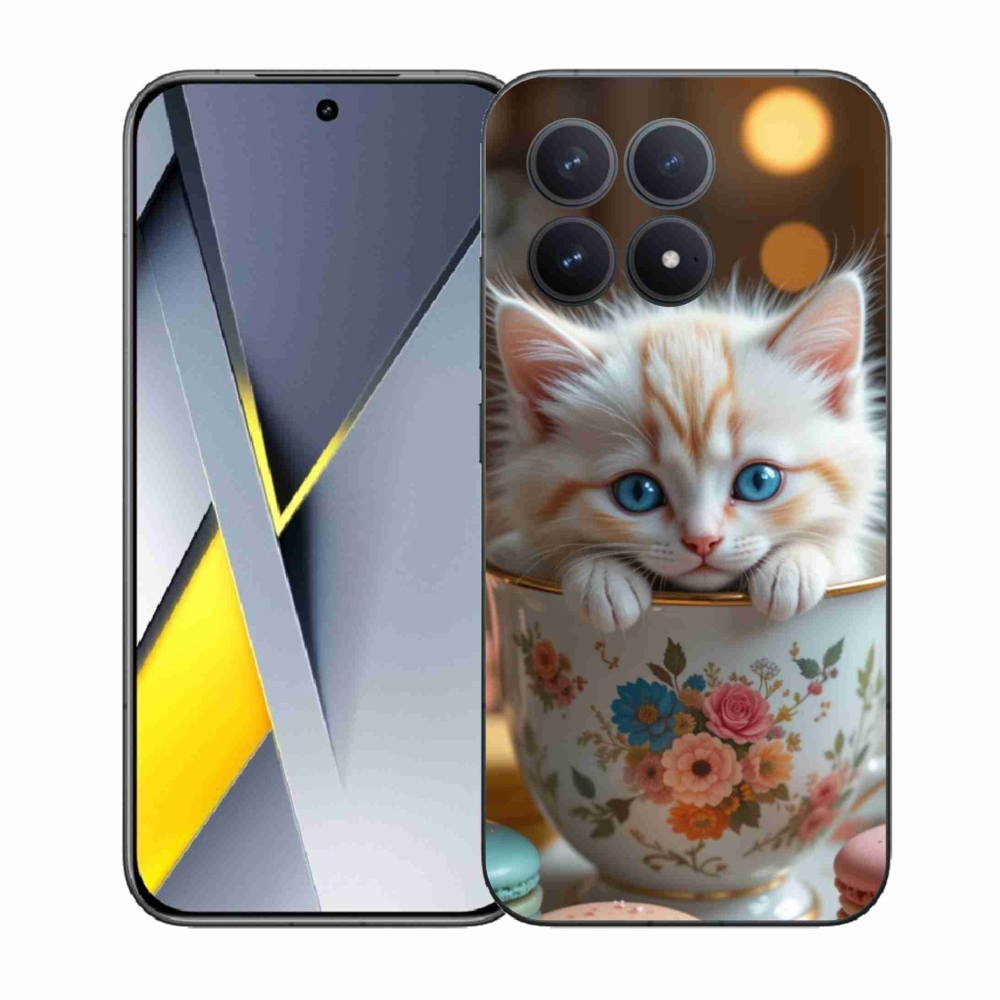 Gél borítás mmCase a Xiaomi Poco F8 Pro számára - aranyos cica 6