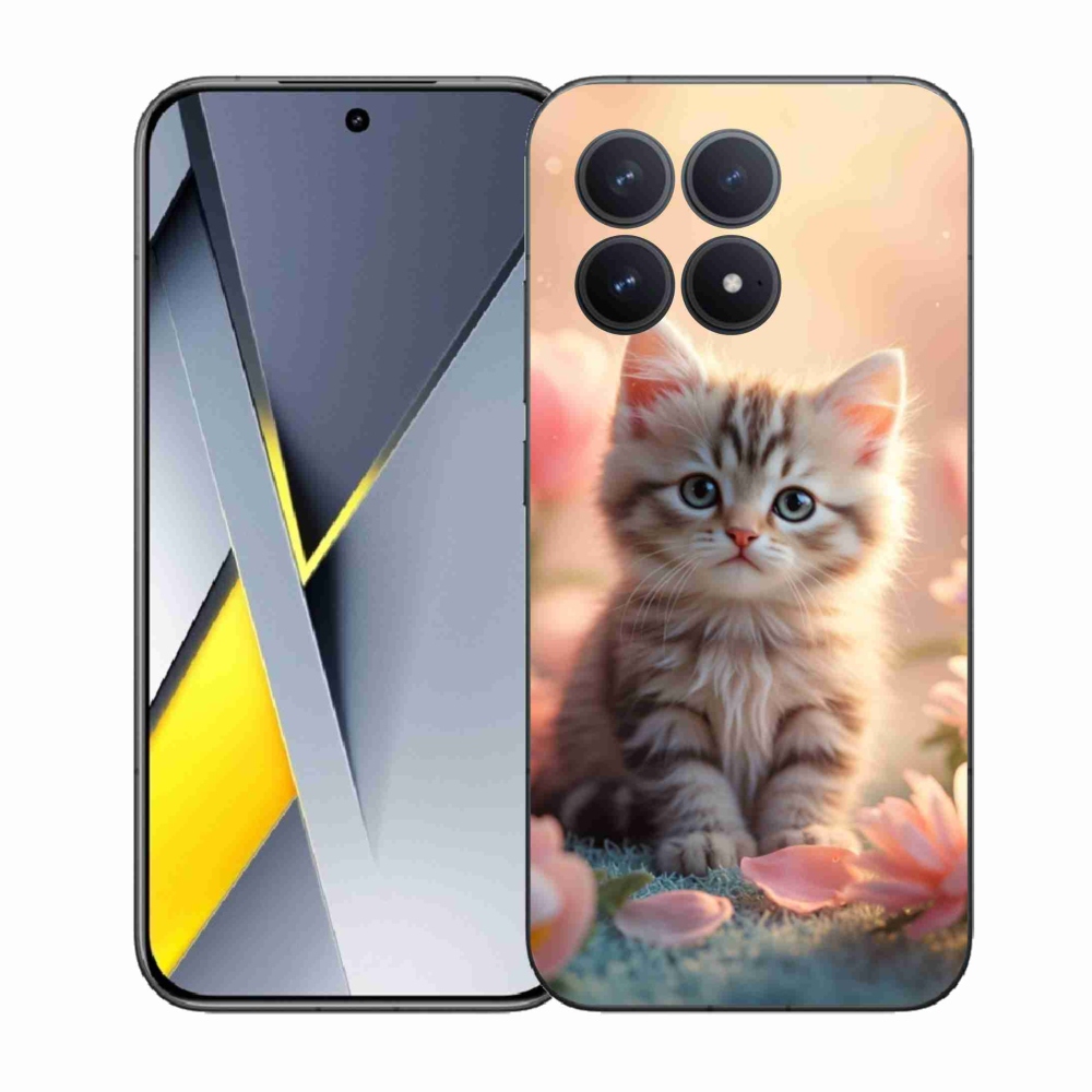 Gél borítás mmCase a Xiaomi Poco F8 Pro számára - aranyos cica 8