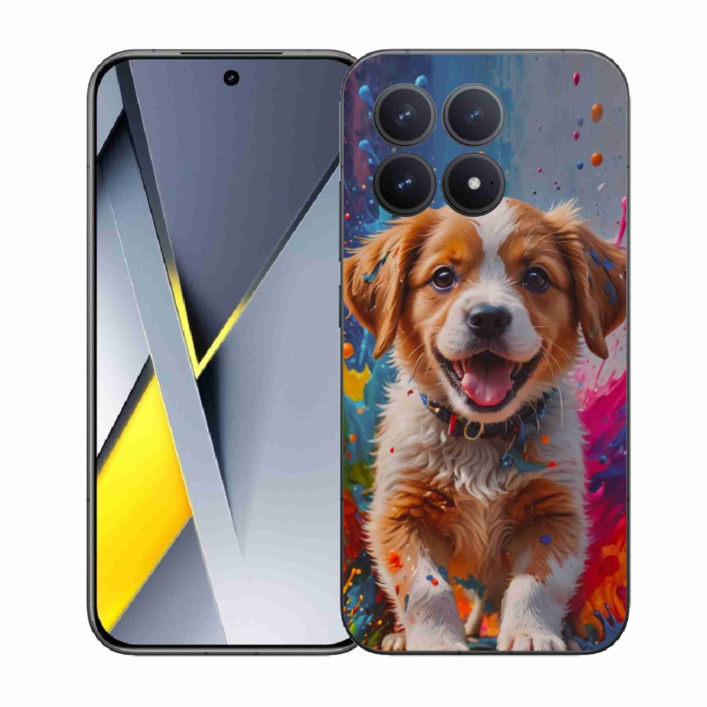 Gél borítás mmCase a Xiaomi Poco F8 Pro számára - aranyos kiskutya 3