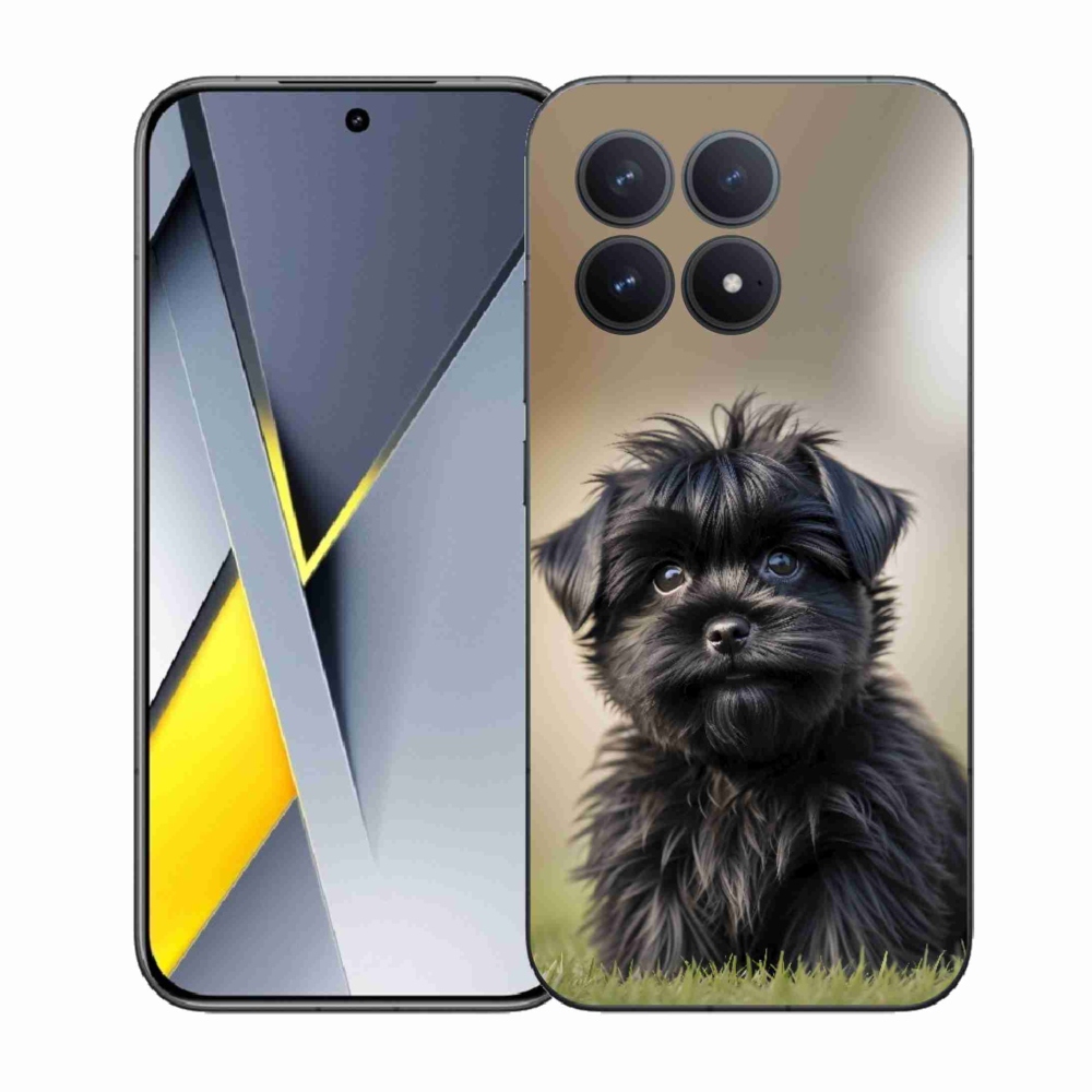 Gél borítás mmCase a Xiaomi Poco F8 Pro számára - aranyos fekete kutya