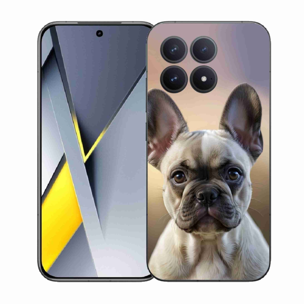 Gél borítás mmCase a Xiaomi Poco F8 Pro számára - aranyos francia bulldog