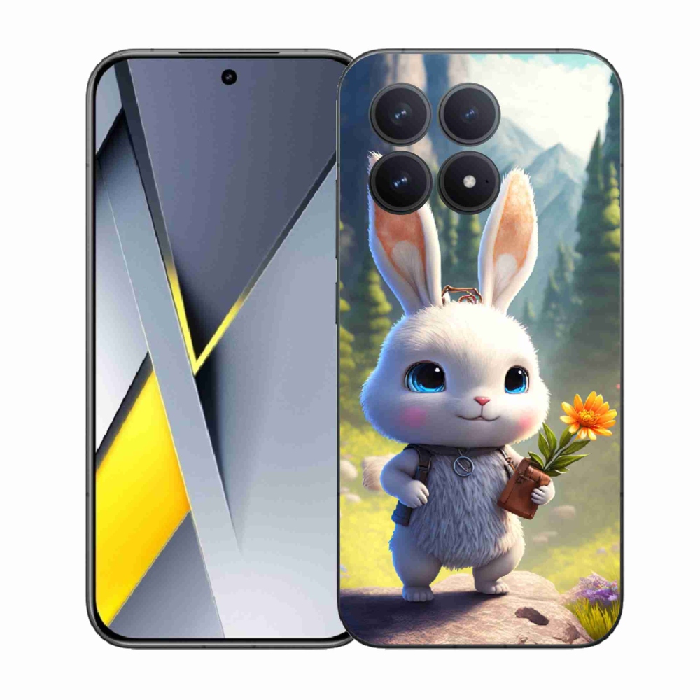 Gél borítás mmCase a Xiaomi Poco F8 Pro számára - aranyos nyuszi