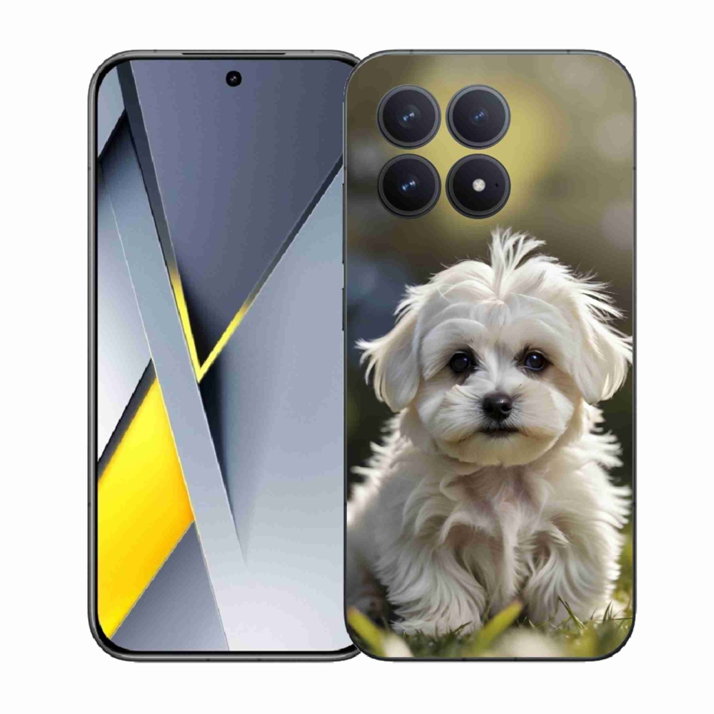 Gél borítás mmCase a Xiaomi Poco F8 Pro számára - aranyos máltai kutya