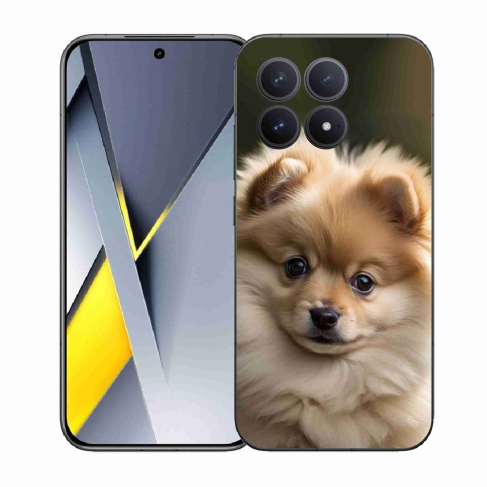 Gél borítás mmCase a Xiaomi Poco F8 Pro számára - aranyos pomerániai 2