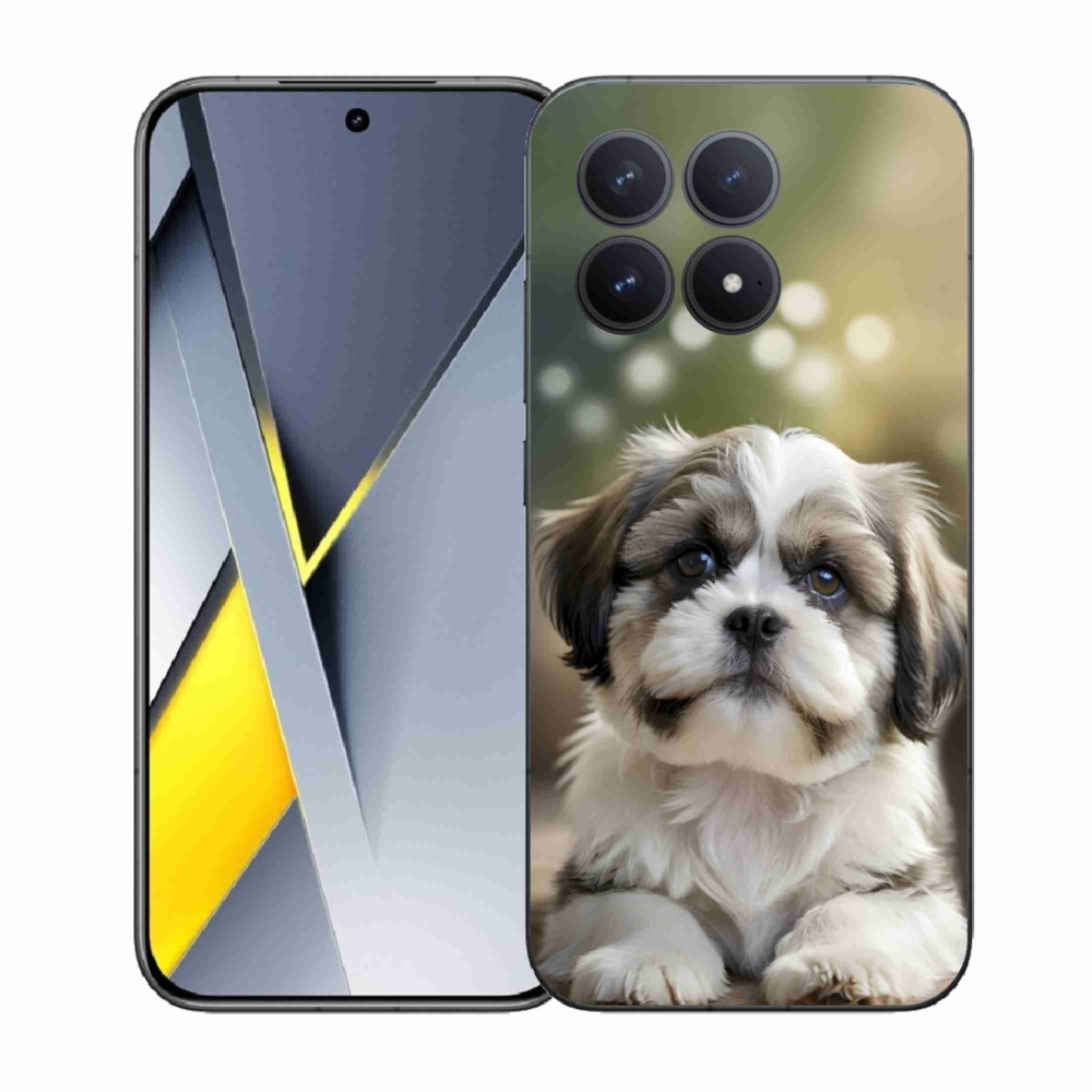 Gél borítás mmCase a Xiaomi Poco F8 Pro számára - aranyos shih-tzu