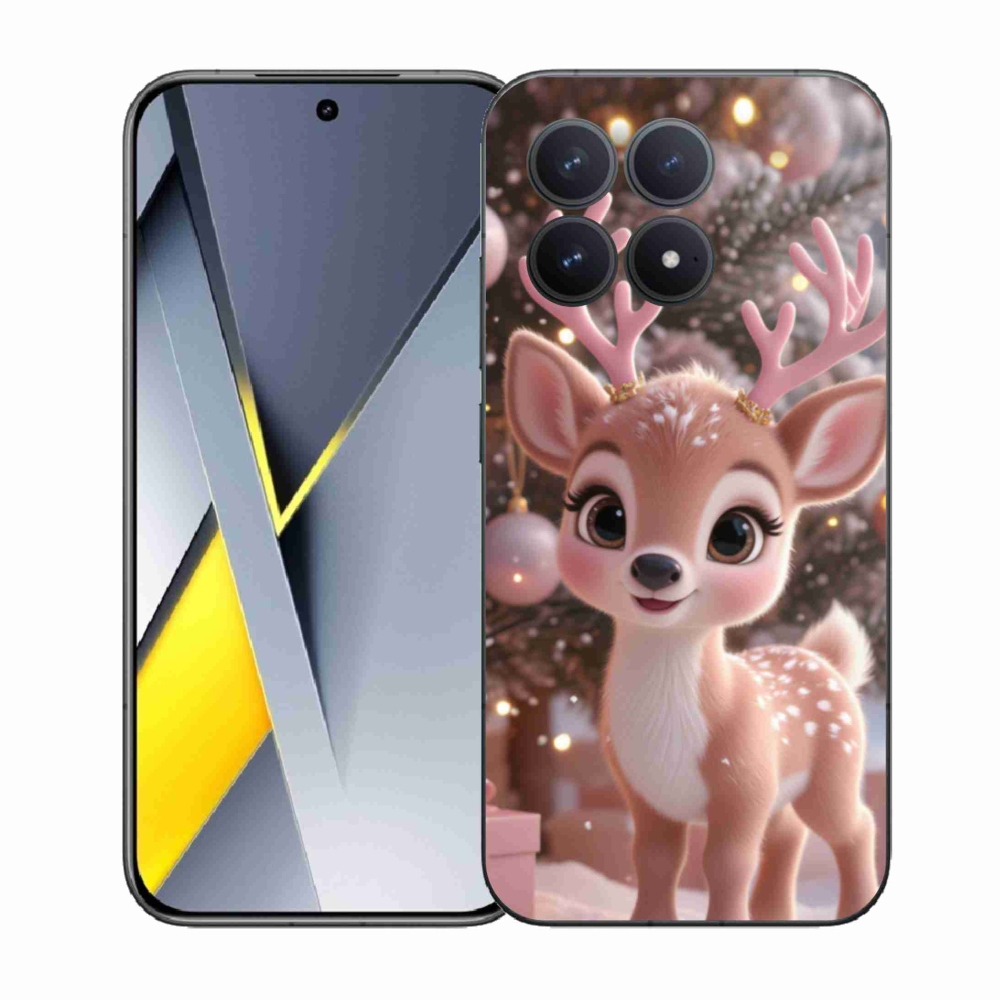 Gél borítás mmCase a Xiaomi Poco F8 Pro számára - aranyos rénszarvas