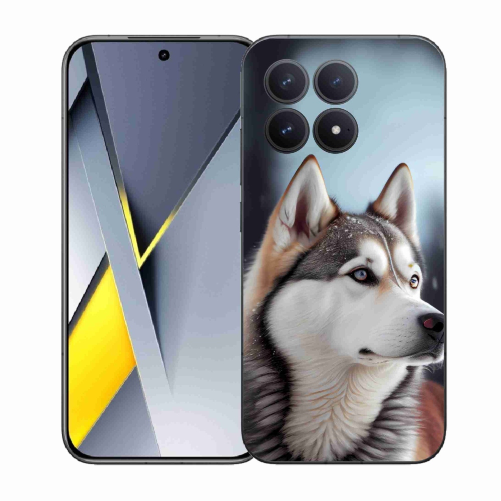 Gél borítás mmCase a Xiaomi Poco F8 Pro számára - Szibériai husky