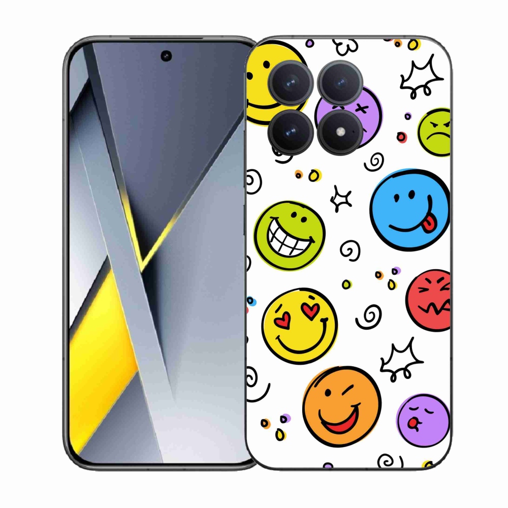 Gél borítás mmCase a Xiaomi Poco F8 Pro számára - smiley-k