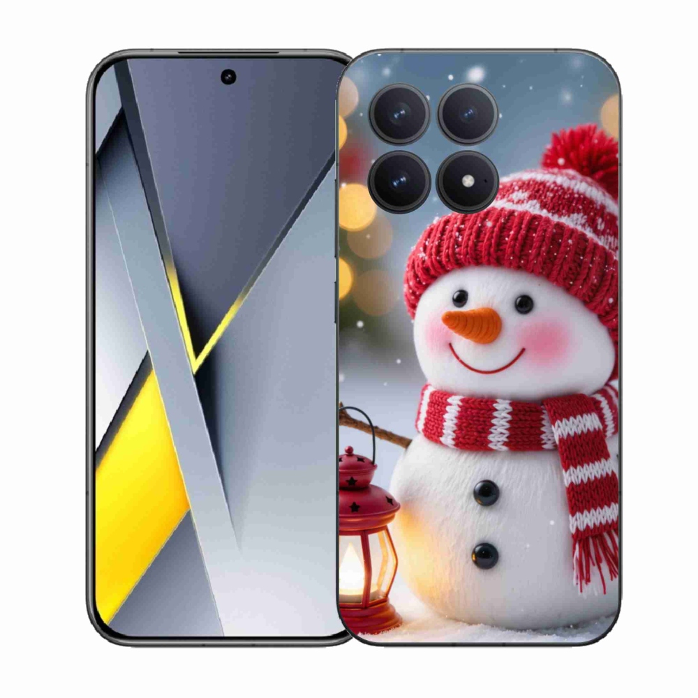 Gél borítás mmCase a Xiaomi Poco F8 Pro számára - hóember 2