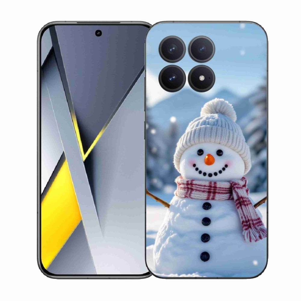 Gél borítás mmCase a Xiaomi Poco F8 Pro számára - hóember 3