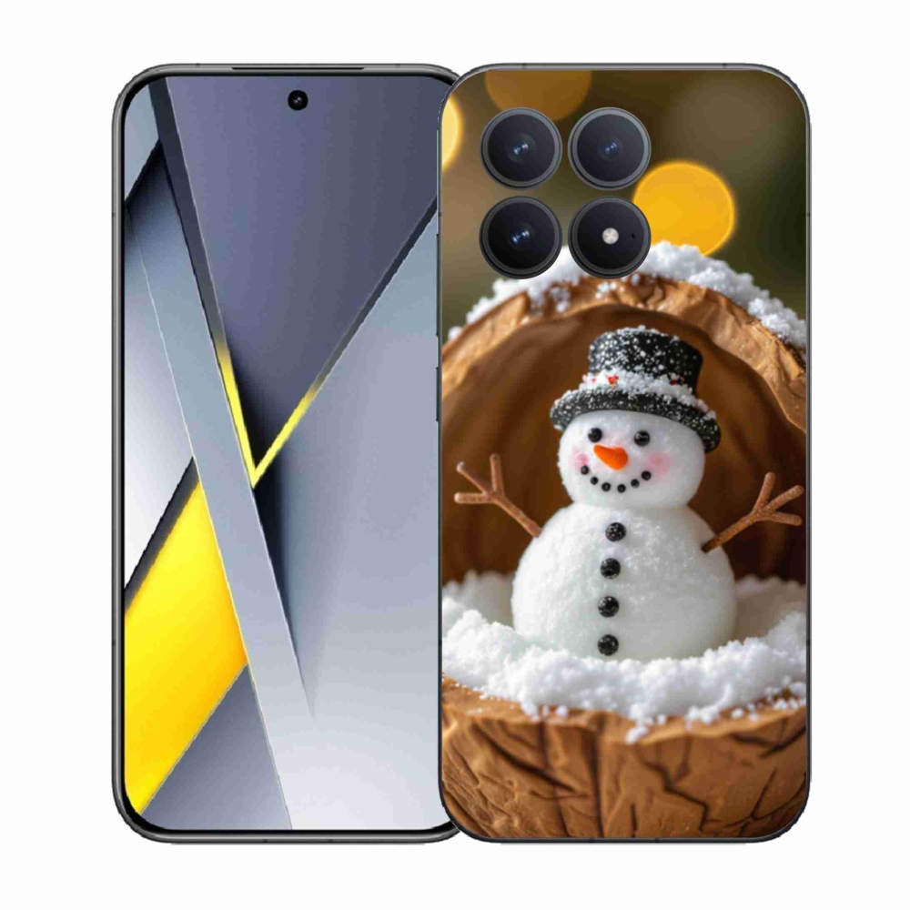 Gél borítás mmCase a Xiaomi Poco F8 Pro számára - hóember 4