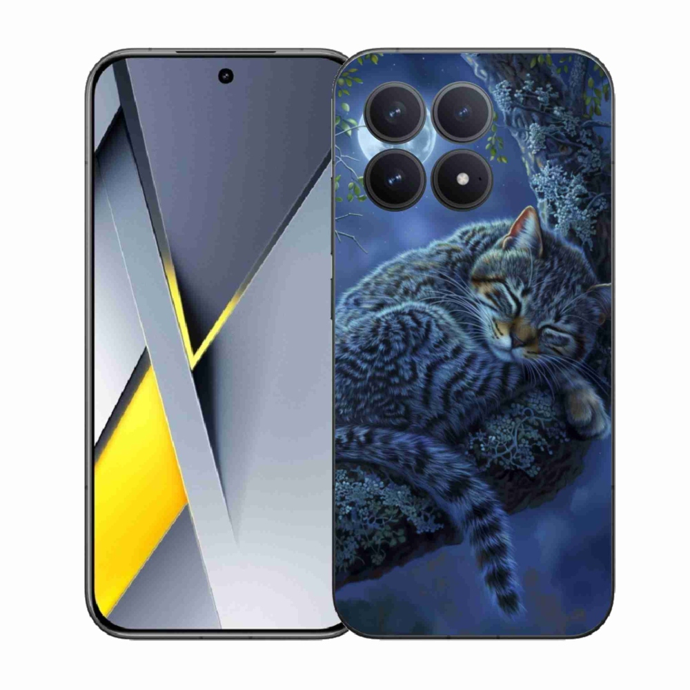 Gél borítás mmCase a Xiaomi Poco F8 Pro számára - alvó macska