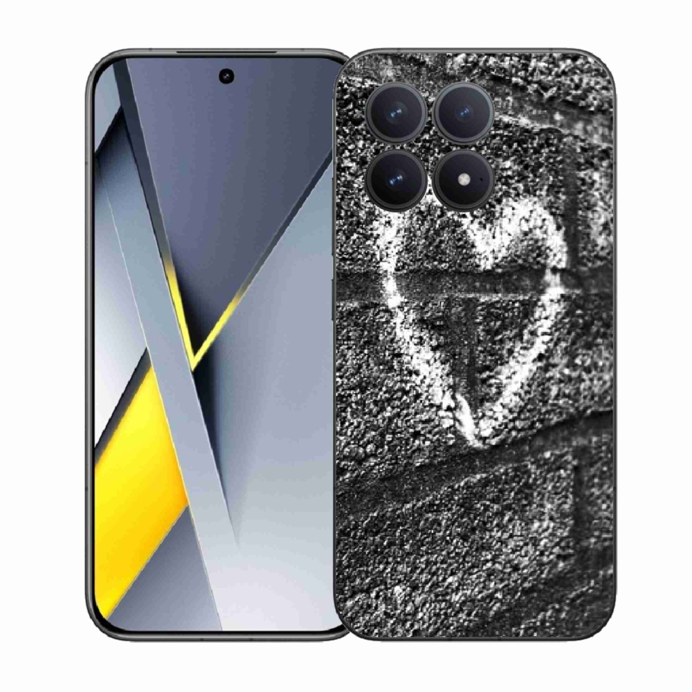 Gél borítás mmCase a Xiaomi Poco F8 Pro számára - szív a falon