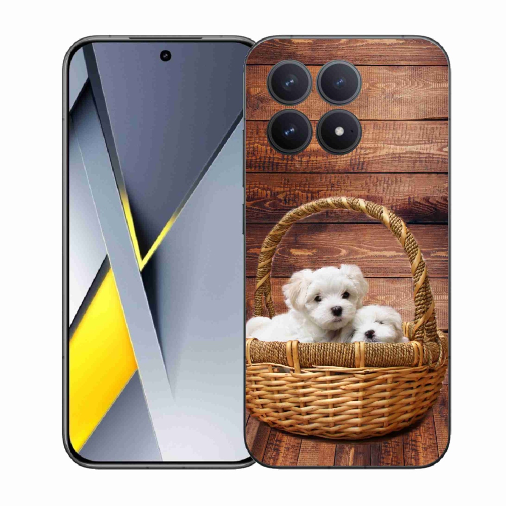 Gél borítás mmCase a Xiaomi Poco F8 Pro számára - kölyökkutyák