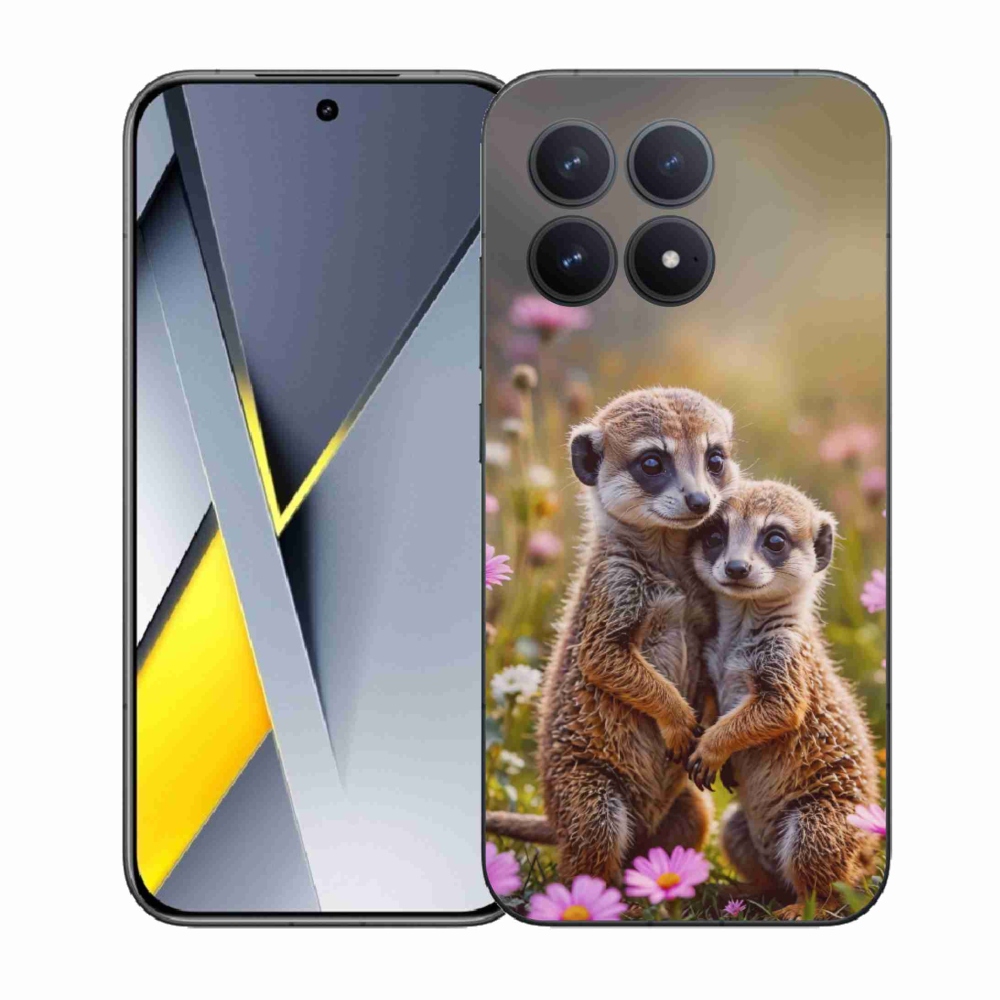 Gél borítás mmCase a Xiaomi Poco F8 Pro számára - szurikátás duó