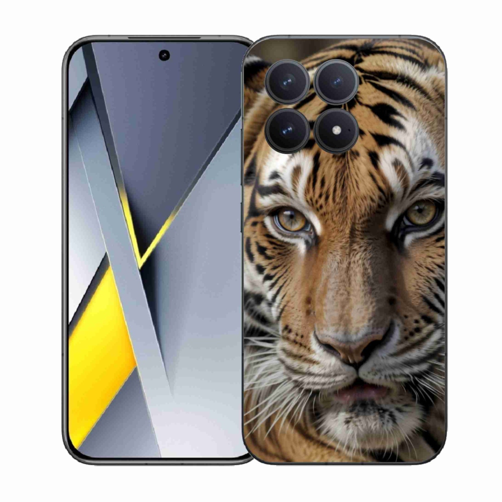 Gél borítás mmCase a Xiaomi Poco F8 Pro számára - tigris nézet