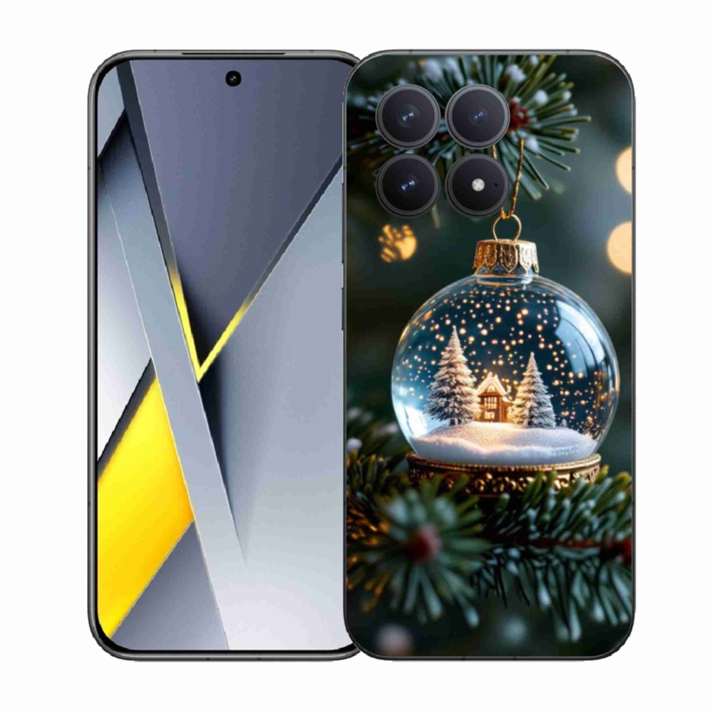 Gél borítás mmCase a Xiaomi Poco F8 Pro számára - Karácsonyi golyók 2