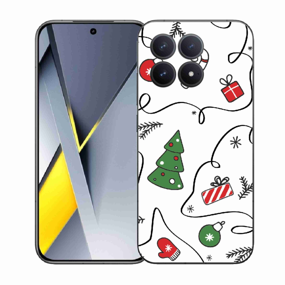 Gél borítás mmCase a Xiaomi Poco F8 Pro számára - karácsonyi motívumok