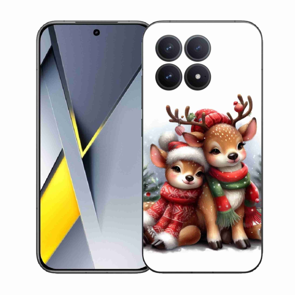Gél borítás mmCase a Xiaomi Poco F8 Pro számára - karácsonyi rénszarvas