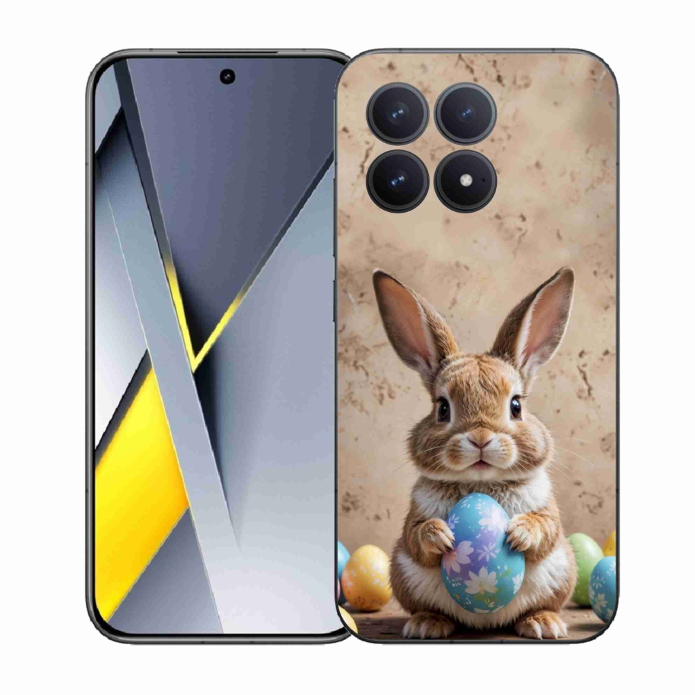 Gél borítás mmCase a Xiaomi Poco F8 Pro számára - Húsvéti nyuszi