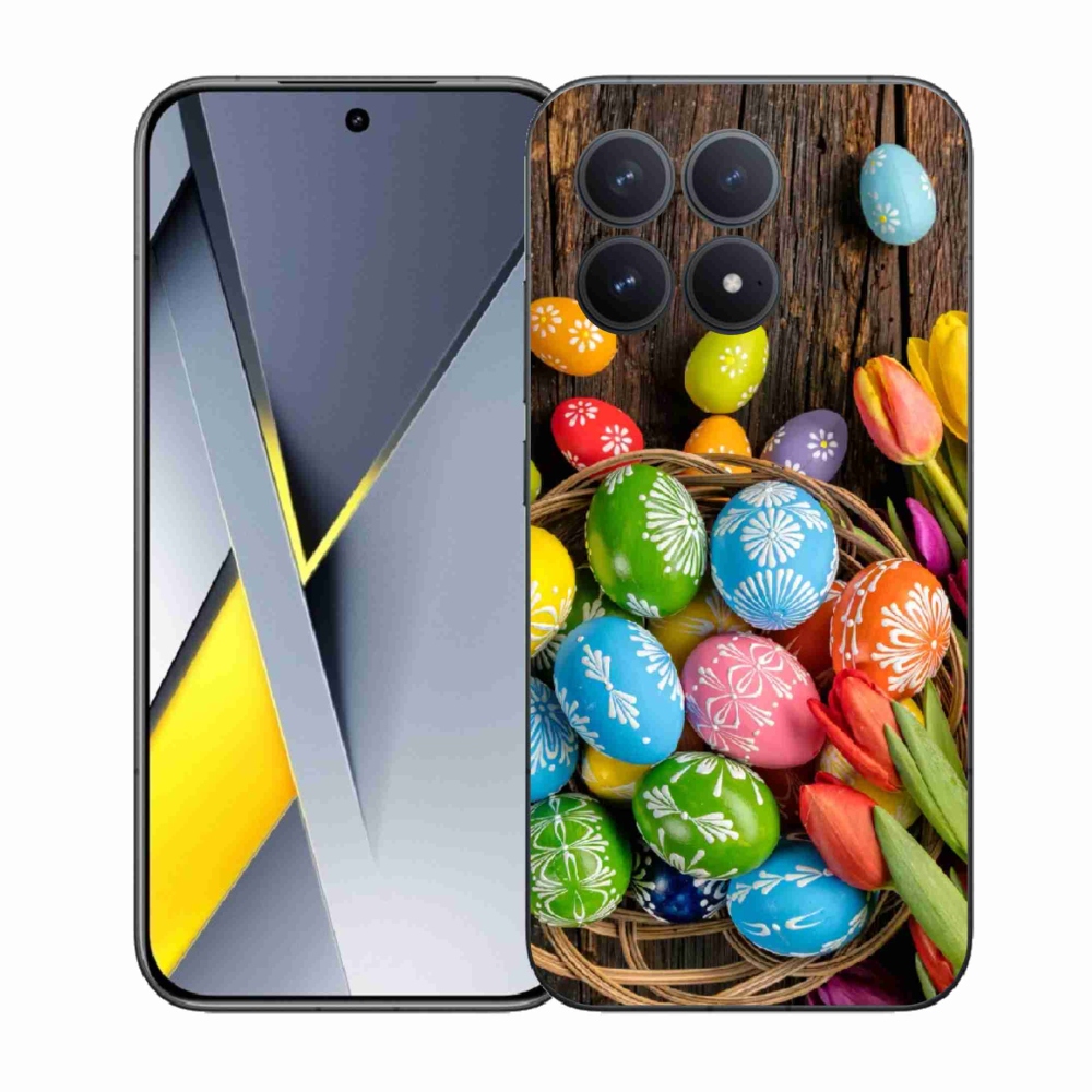 Gél borítás mmCase a Xiaomi Poco F8 Pro számára - Húsvéti tojások