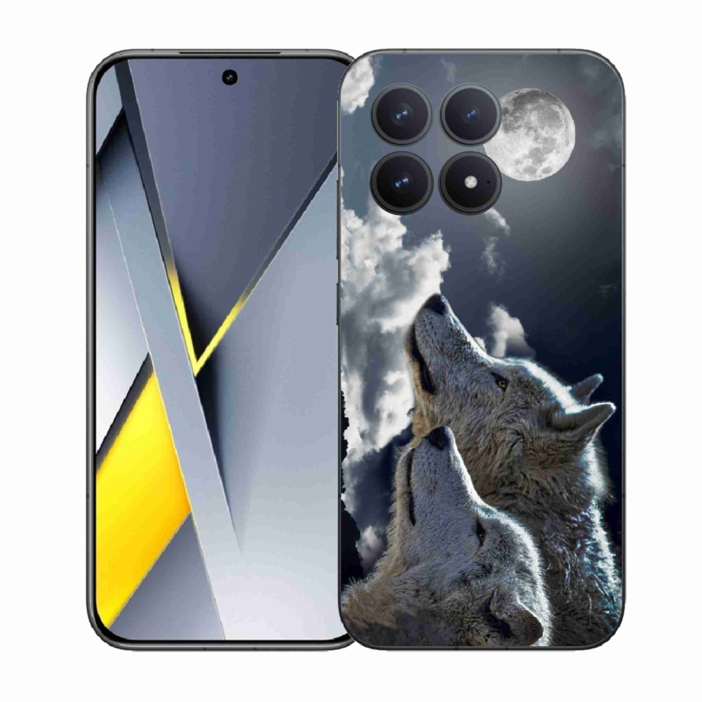 Gél borítás mmCase a Xiaomi Poco F8 Pro számára - farkasok