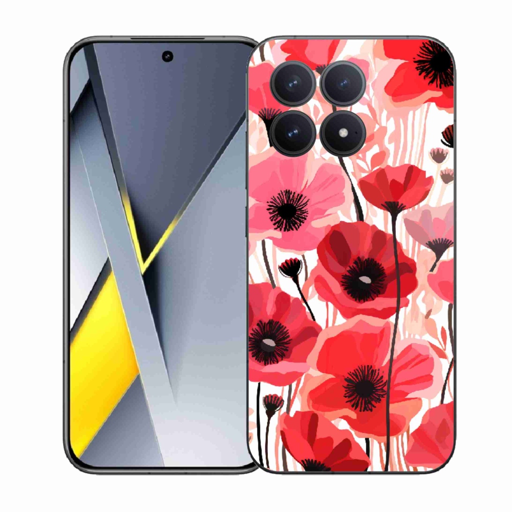 Gél borítás mmCase a Xiaomi Poco F8 Pro készülékhez - mákos 1