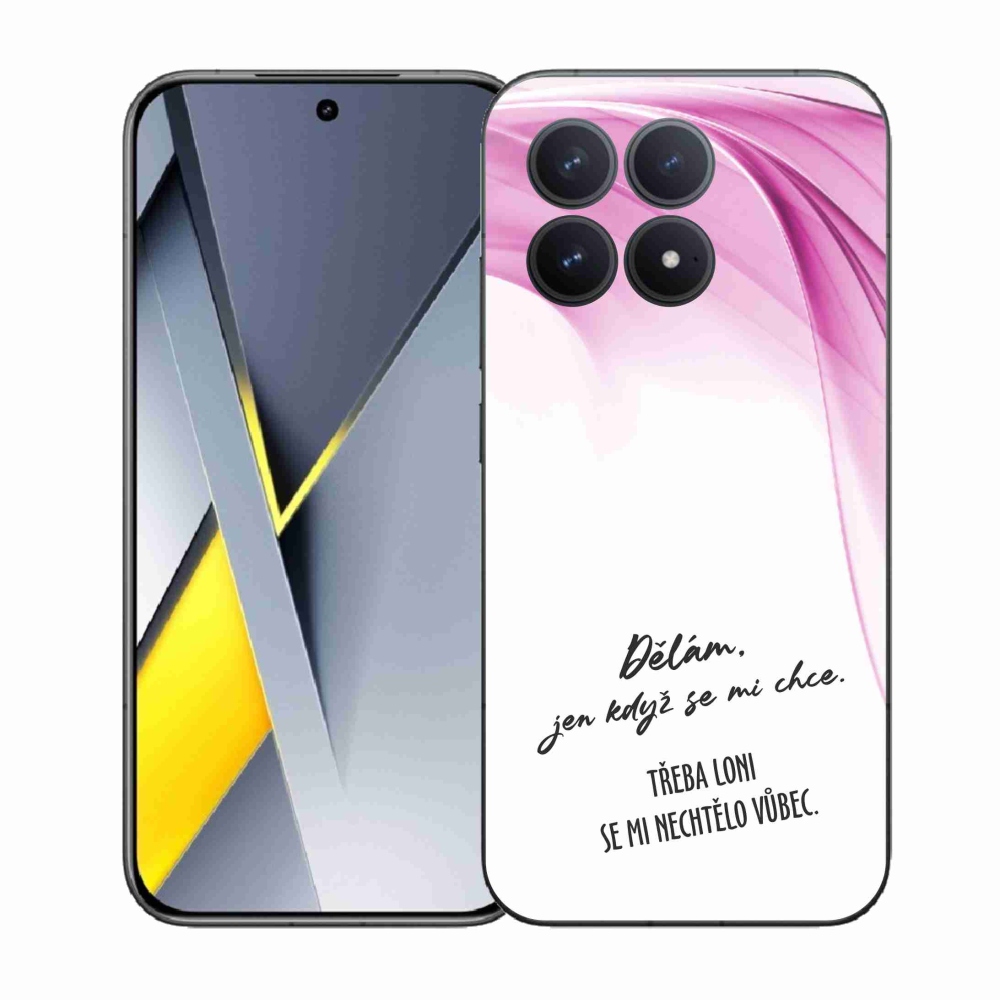 Gél borító mmCase a Xiaomi Poco F8 Pro készülékhez - vicces szöveg 12 fehér háttérrel