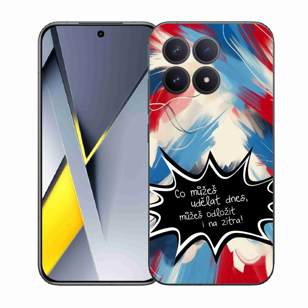 Gél borító mmCase a Xiaomi Poco F8 Pro készülékhez - vicces szöveg 9 fekete háttér