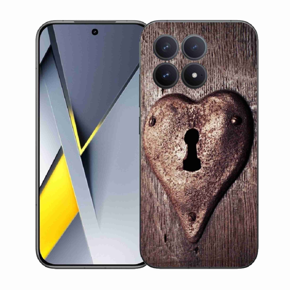 Gél borítás mmCase a Xiaomi Poco F8 Pro számára - szív alakú zár