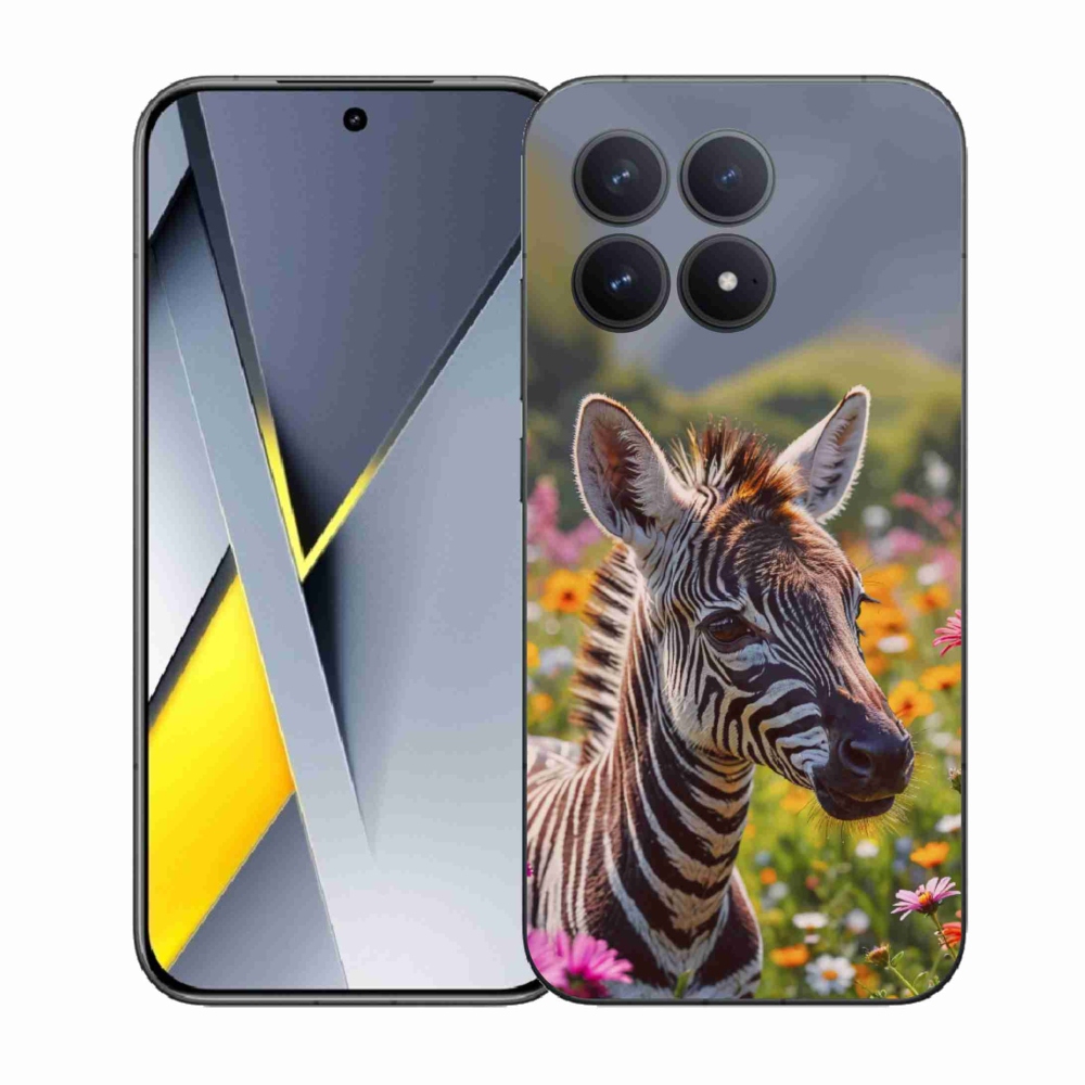 Gél borítás mmCase a Xiaomi Poco F8 Pro számára - zebra a réten