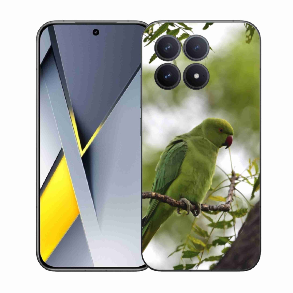 Gél borítás mmCase a Xiaomi Poco F8 Pro készülékhez - zöld papagáj