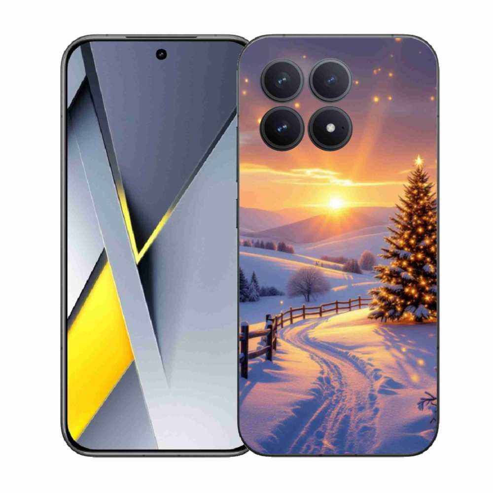 Gél borítás mmCase a Xiaomi Poco F8 Pro számára - téli tájkép