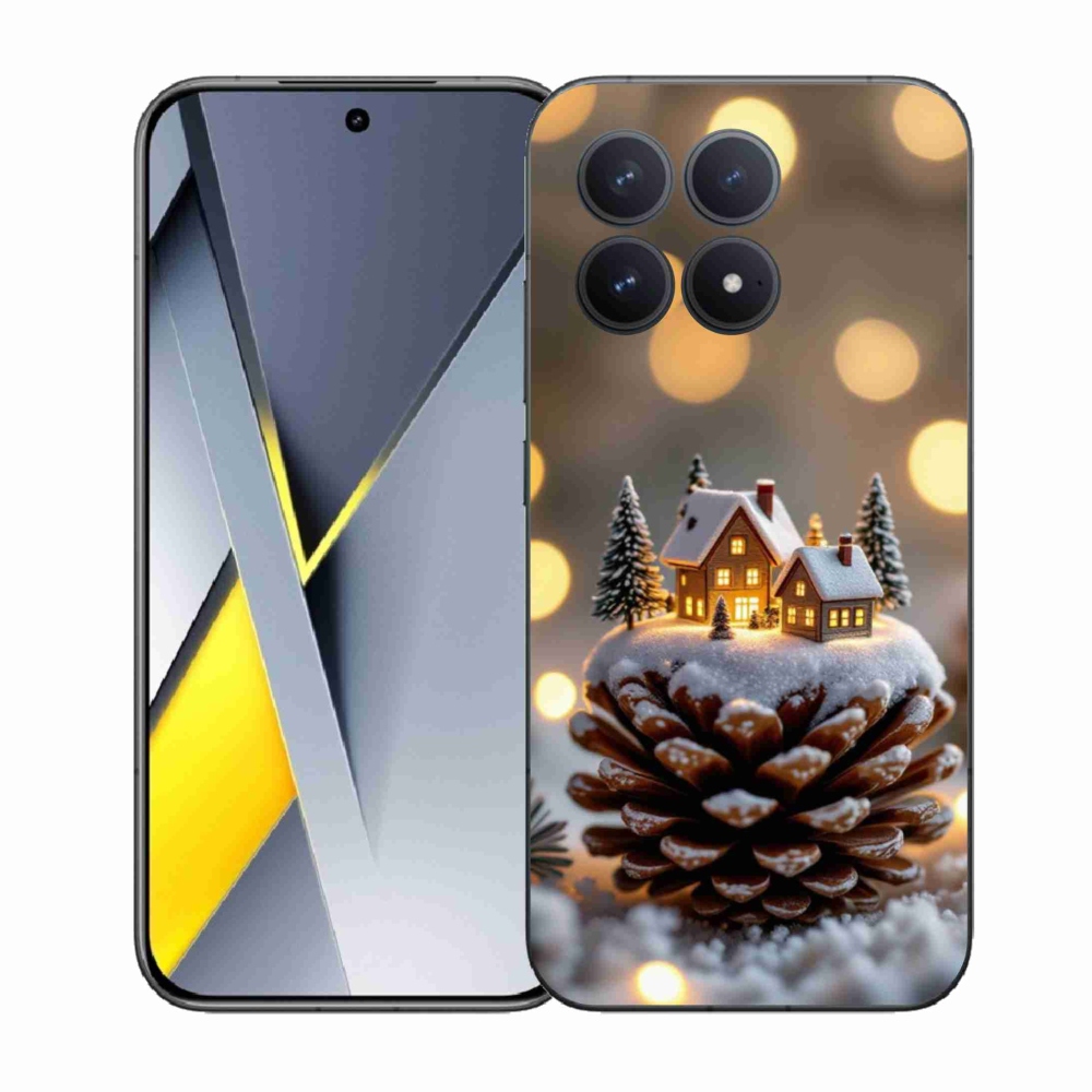 Gél borítás mmCase a Xiaomi Poco F8 Pro számára - téli falu