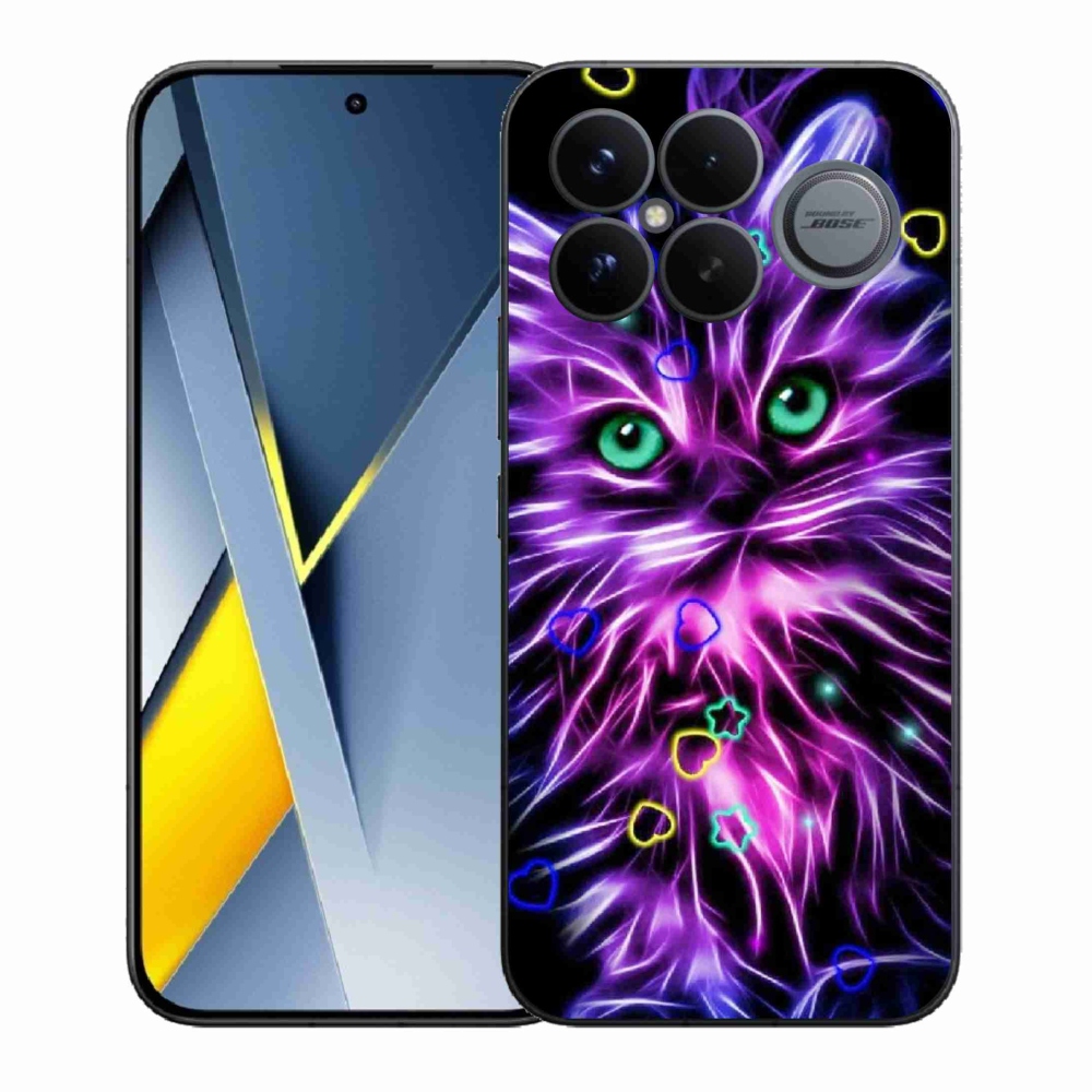 Gél borítás mmCase a Xiaomi Poco F8 Ultra számára - absztrakt macska