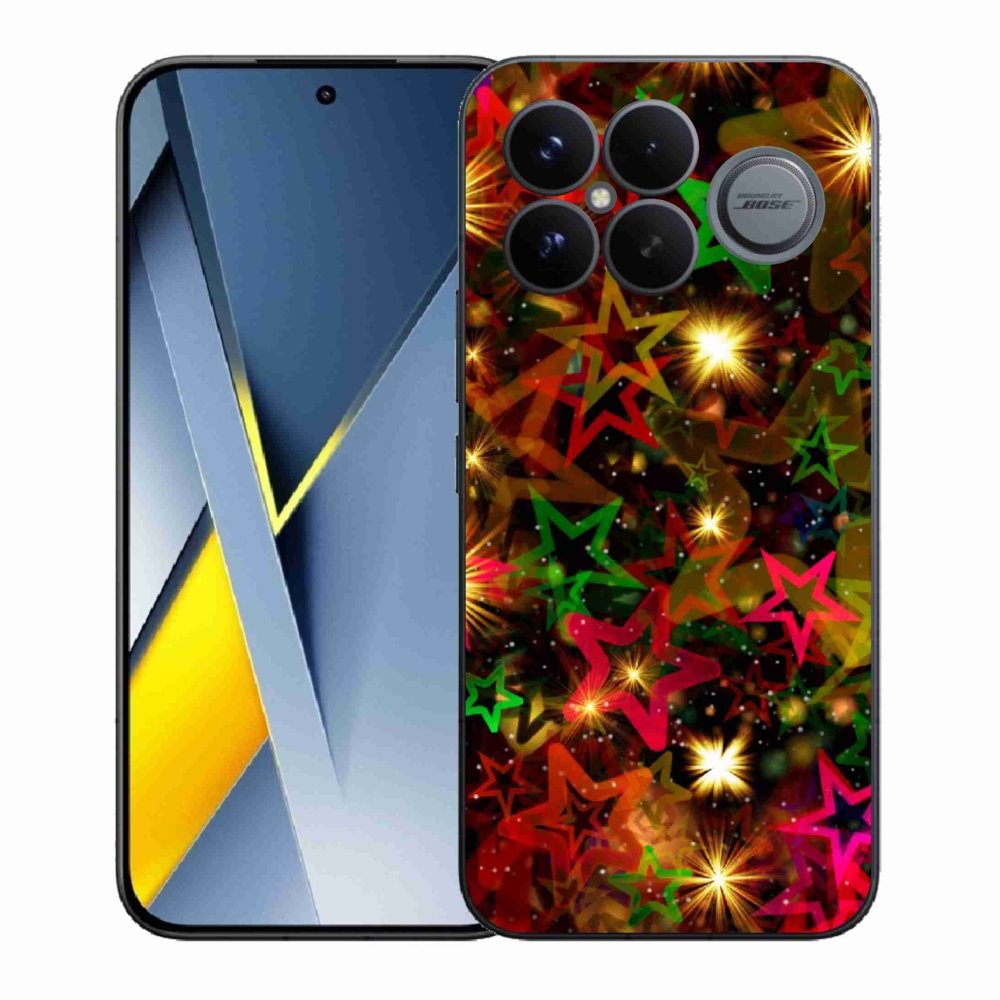 Gél borítás mmCase a Xiaomi Poco F8 Ultra számára - színes csillagok