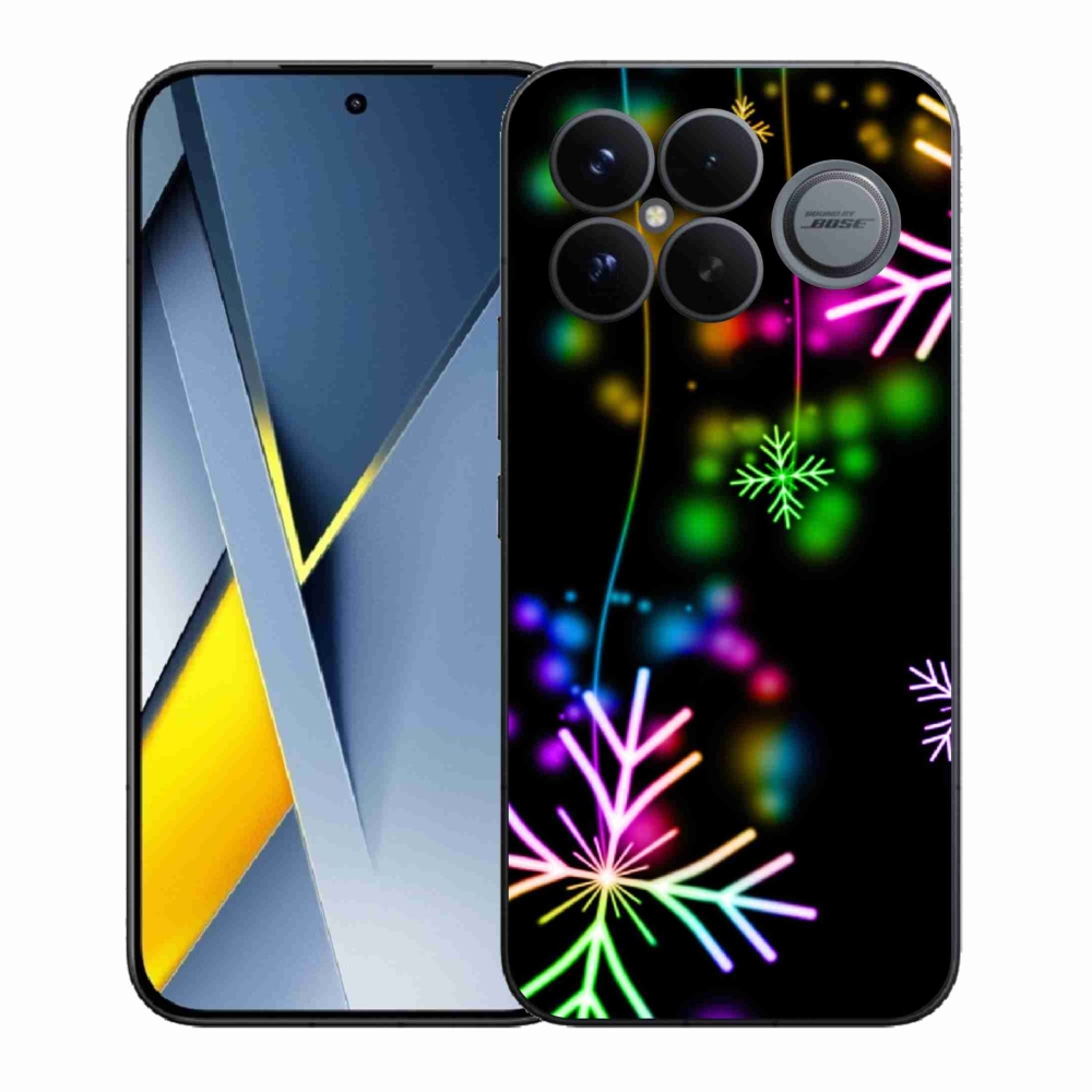 Zselés borítás mmCase a Xiaomi Poco F8 Ultra számára - színes pelyhekkel