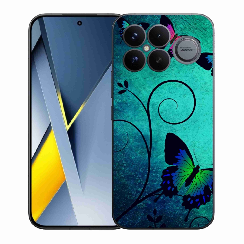 Gél borítás mmCase a Xiaomi Poco F8 Ultra számára - színes pillangók