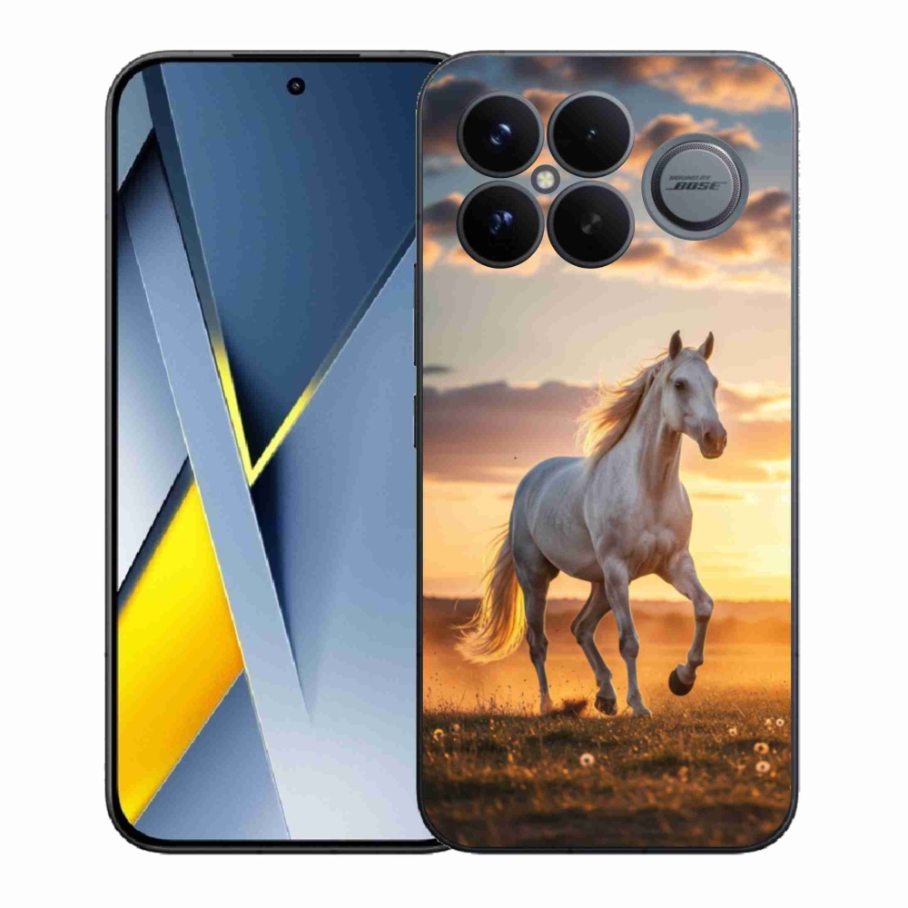 Gél borítás mmCase a Xiaomi Poco F8 Ultra számára - futó fehér ló 2