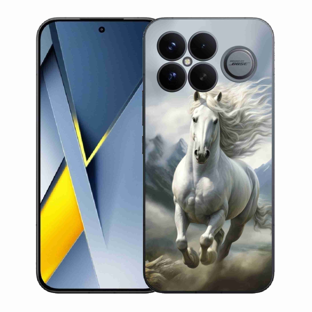 Gél borítás mmCase a Xiaomi Poco F8 Ultra számára - futó fehér ló 3