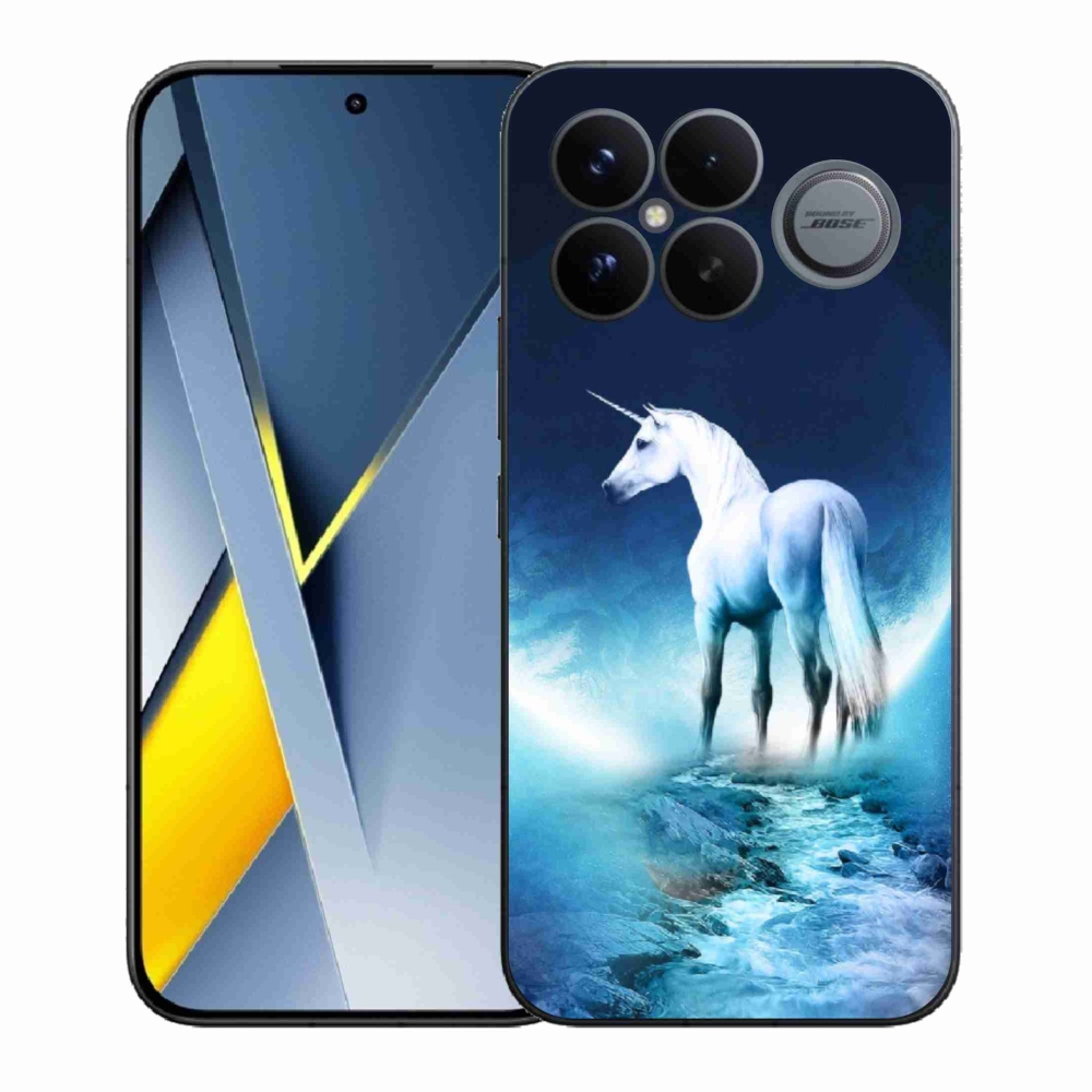 Gél borítás mmCase a Xiaomi Poco F8 Ultra számára - fehér egyszarvú