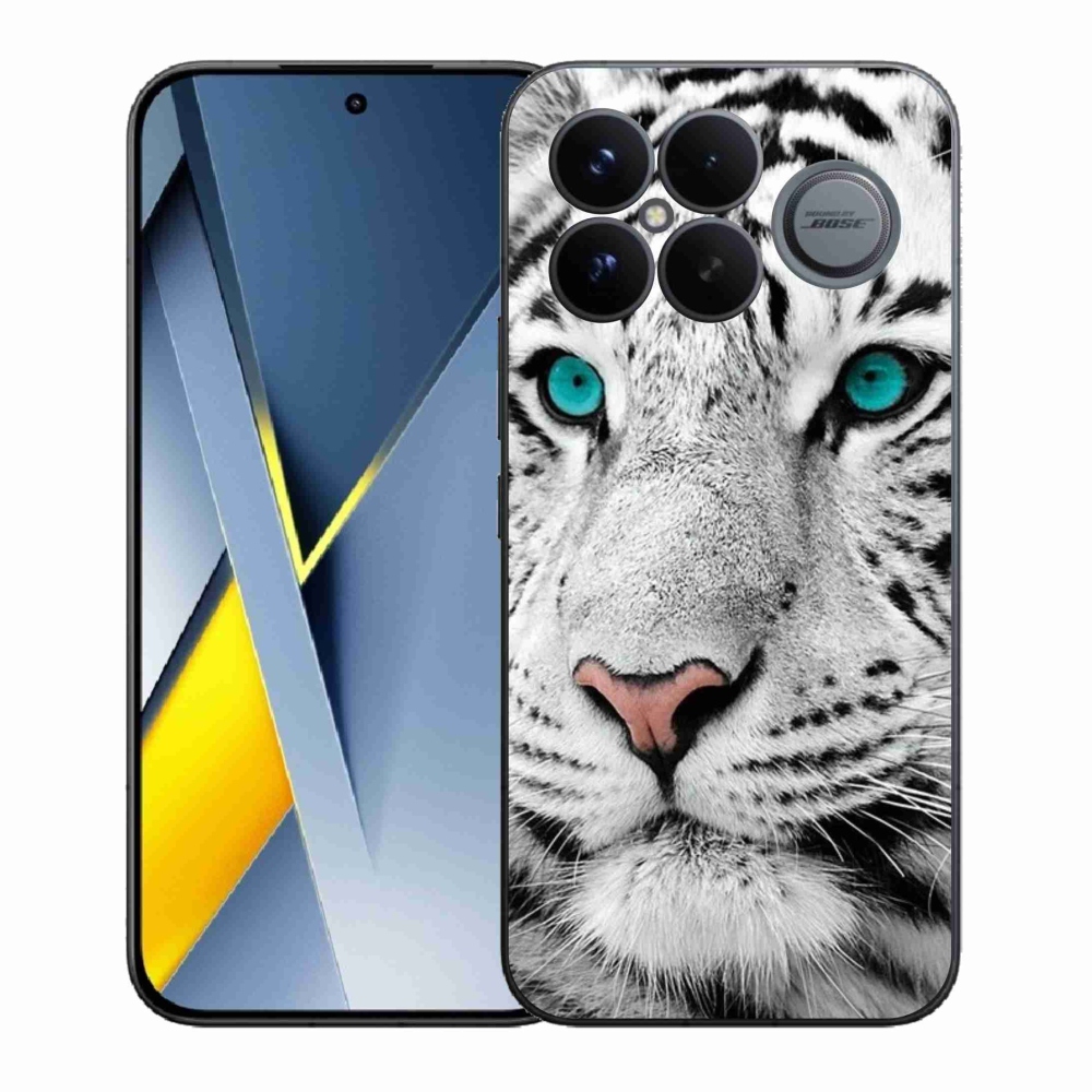 Gél borítás mmCase a Xiaomi Poco F8 Ultra számára - fehér tigris