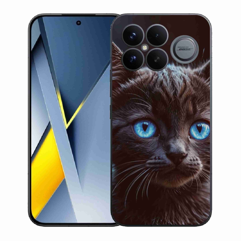 Gél borítás mmCase a Xiaomi Poco F8 Ultra számára - fekete cica 2