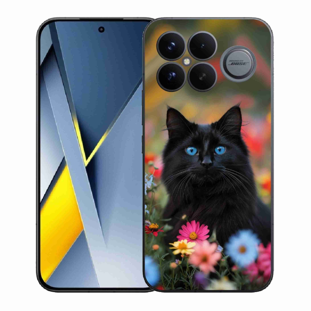 Gél borítás mmCase a Xiaomi Poco F8 Ultra számára - fekete cica 4