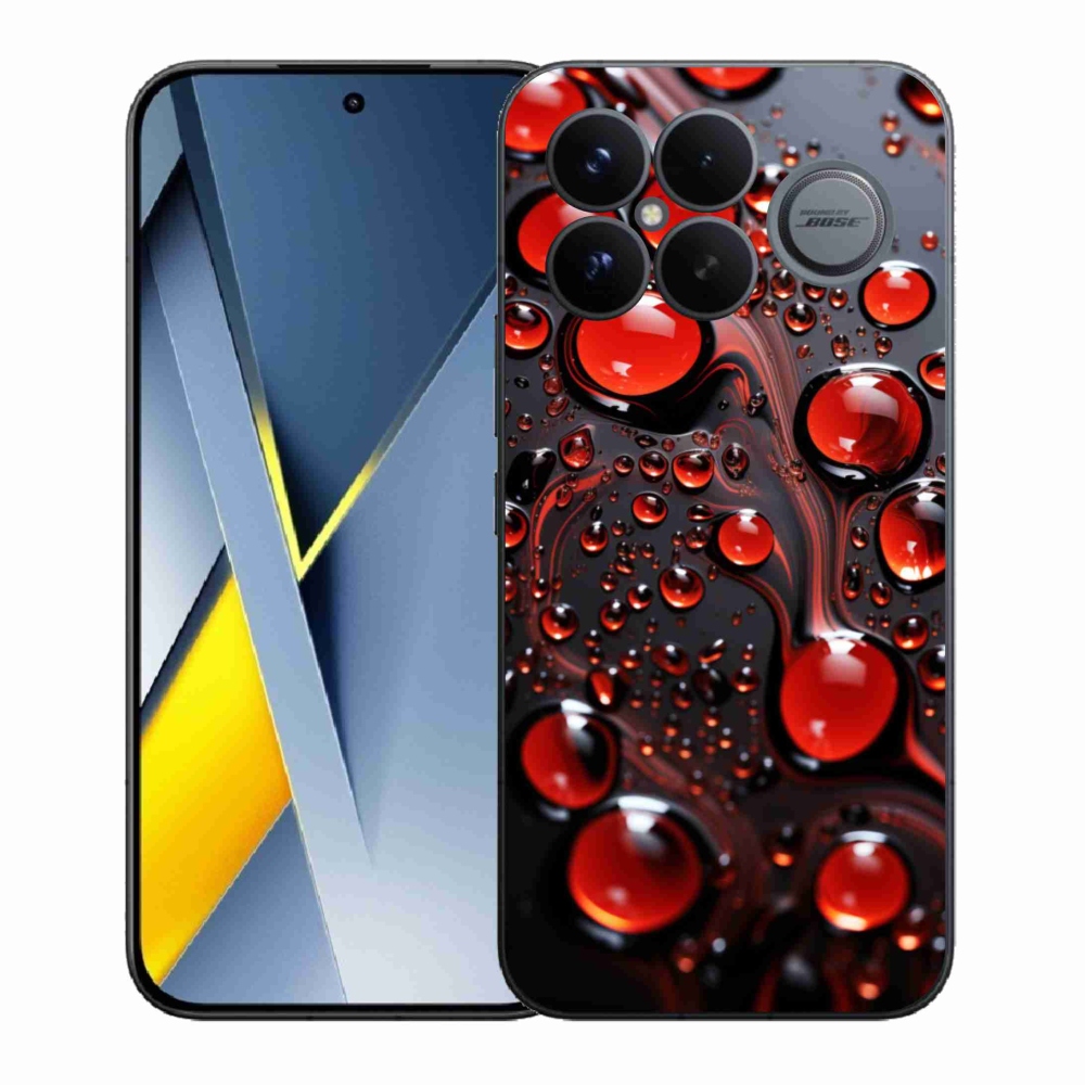 Gél borítás mmCase a Xiaomi Poco F8 Ultra számára - piros csepp 2