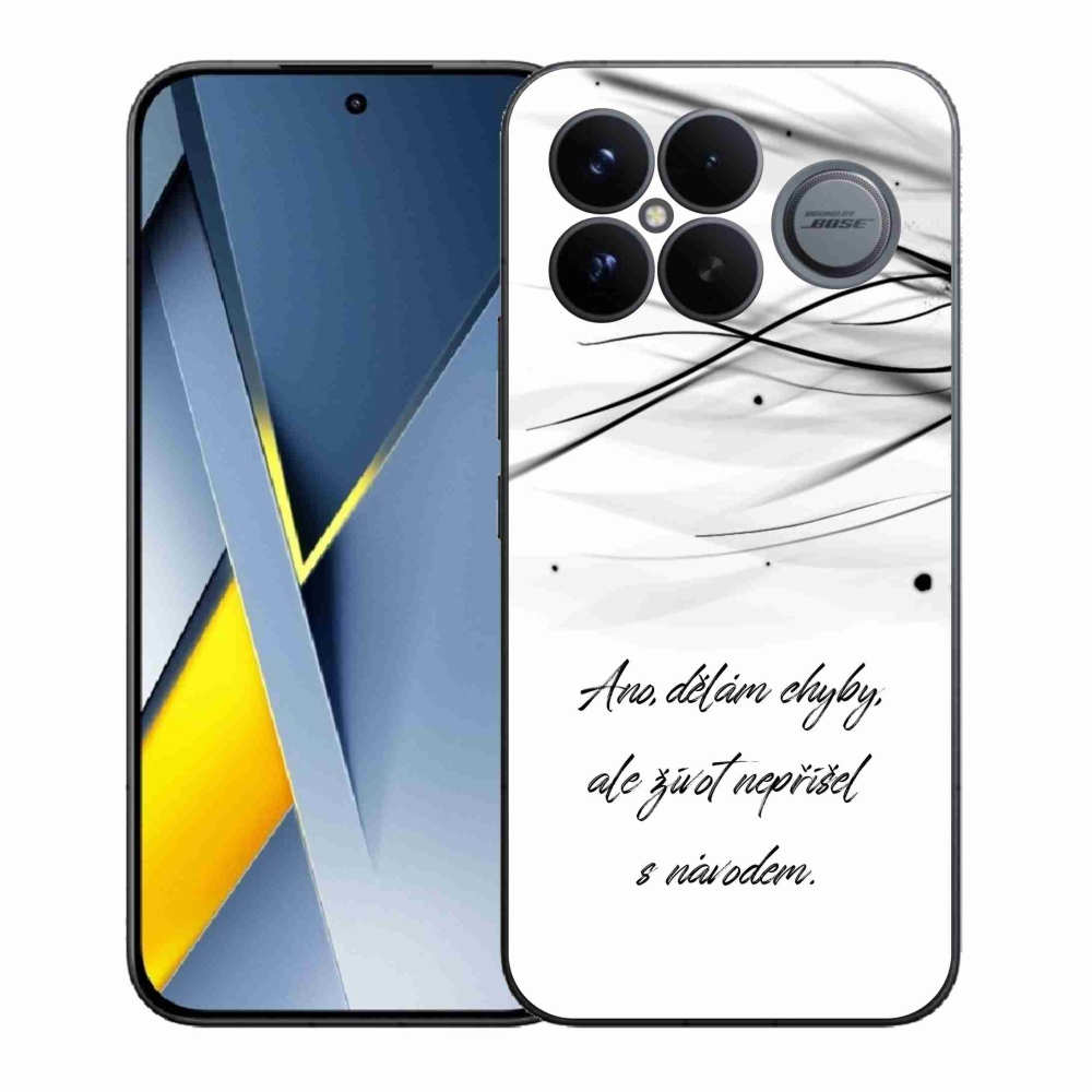 Gél borítás mmCase a Xiaomi Poco F8 Ultra számára - idézem fehér háttér